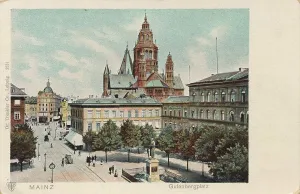 Gutenbergplatz in Mainz, Rhineland-Palatinate