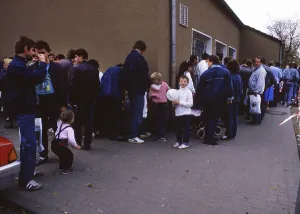 Gymnasium were also used. Immigrants and foreign refugees in North Rhine-Westphalia on 28