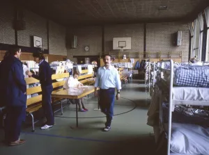Gymnasium were also used. Immigrants and foreign refugees in North Rhine-Westphalia on 28