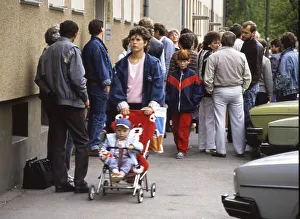 Gymnasium were also used. Immigrants and foreign refugees in North Rhine-Westphalia on 28
