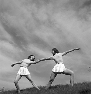 Gymnasts in the 1940s. Lalla Cassels dance troup