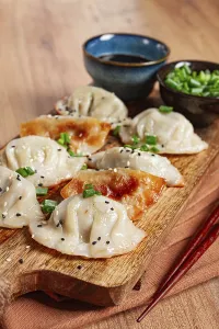 Gyoza Japanese dumplings, fried