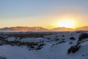 Gypsum dunefields at White Sands National Monument located within the Chihuahuan Desert