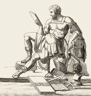 Hadrian or Publius Aelius Hadrianus Augustus, 76 - 138, Roman emperor, digitally edited