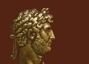 Hadrian or Publius Aelius Hadrianus Augustus, 76 - 138, Roman emperor, digitally edited