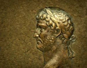Hadrian or Publius Aelius Hadrianus Augustus, 76 - 138, Roman emperor, digitally edited