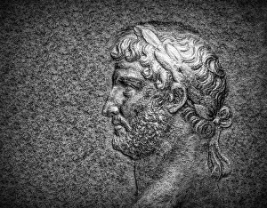 Hadrian or Publius Aelius Hadrianus Augustus, 76 - 138, Roman emperor, digitally edited