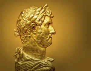 Hadrian or Publius Aelius Hadrianus Augustus, 76 - 138, Roman emperor, digitally edited
