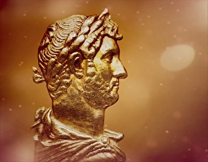 Hadrian or Publius Aelius Hadrianus Augustus, 76 - 138, Roman emperor, digitally edited