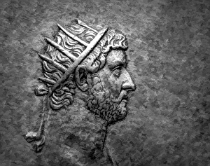 Hadrian or Publius Aelius Hadrianus Augustus, 76 - 138, Roman emperor, digitally edited