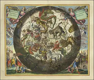 Haemisphaerium Stellatum Boreale cum Subiecto Haemisphaerio Terrestri