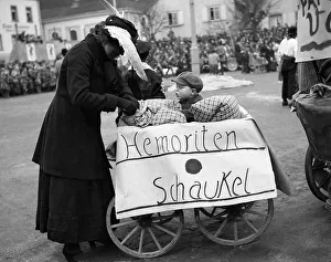 Haemorrhoiden-Schaukel, carnival in Freiburg ca