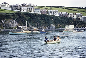 Hafen von Mevagissey, Cornwall, England, UK 1964