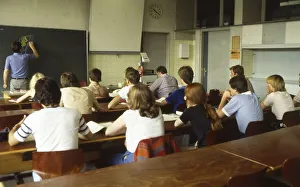 Hagen. Classes at the Cuno Vocational School on 9