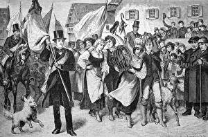 Hahnentanz, a dance with water balanced on their head