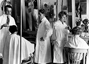 Hairdresser, 1920s, exact place unknown