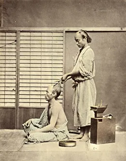 Hairdressing in Japanese style