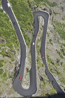 Category Scandinavia Prints: Hairpin bends on Trollstigen Road