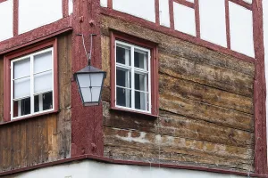Half-timbered house, facade