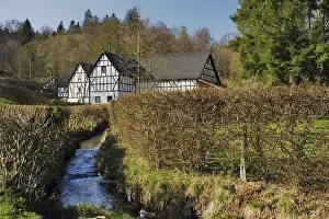 Half-timbered houses Crottorf Castle in Wildenburg Land