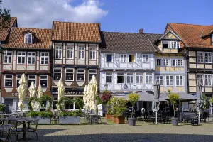 Half-timbered houses on the Great Plain