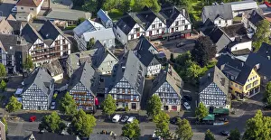 Half-timbered houses on Hilchenbacher Markt