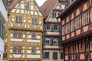 Half-timbered houses in the historic old town of Esslingen am Neckar