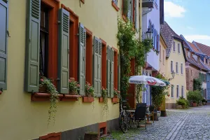 Half-timbered houses in the old town centre
