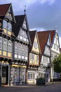 Half-timbered houses in the old town centre