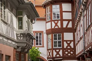 Half-timbered houses in the old town of Neustadt a