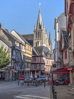 Half-timbered houses in the Rue Emile Burgault