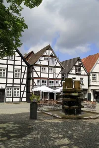 Half-timbered houses on the Seel