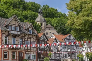 Half-timbered idyll of the old town of Bad Sooden