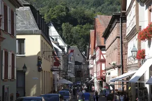 Half-timbered old house in Miltenberg, Germany