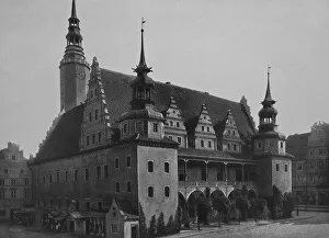 Hall of Brzeg, Silesia, historical photo