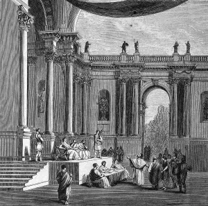 Hall of Justice in ancient Rome