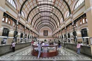 Hall in the main post office, Ho Chi Minh City
