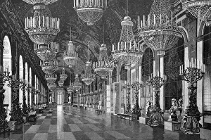 Hall of Mirrors in Schloss Herrenwoerth Castle