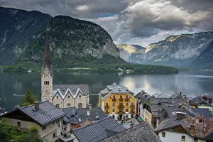 HALLSTATT, AUSTRIA, July, 19 2020 : traditional Austrian village of Hallstatt