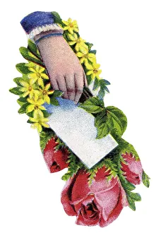 Hand flowers present love mother day faithfulness innocence virginity cute beliefs religion kitsch nostalgia romantic