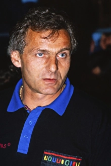 Handball, Bundesliga, Velimir Kljaic, coach of Wallau Massenheim in April 1990, Germany, Europe