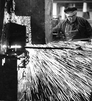 Handicraft, factory worker, 1950s