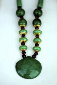 Handmade stone necklace, india, asia