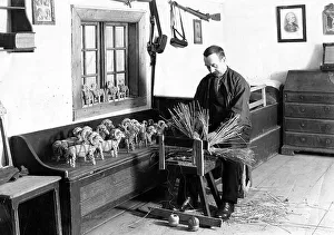 Handmade straw-horse ca. 1930, exact place unknown