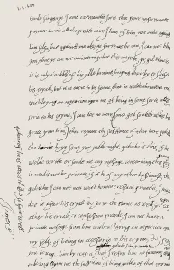 Handwritten letter by James VI and I, James Charles Stuart, 1566 - 1625, King of England, Scotland and Ireland, digitally edited