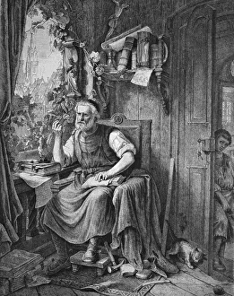 Hans Sachs, 1494-1576, poet from Nuremberg
