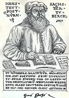 Hans Sachs at the age of 73 (1494-1576)
