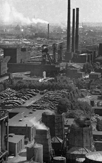 The Hansa colliery in Dortmund from the colliery's coking plant with a view of the colliery grounds on 14