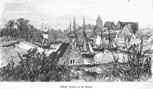 Hanseatic city of Luebeck on the Trave