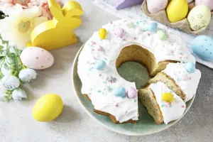 Happy Easter holidays, tasty dessert